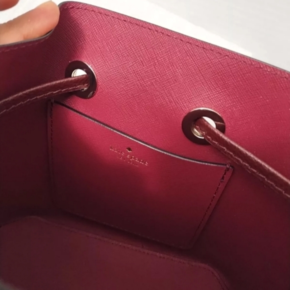 Kate Spade New York Eva City Small Plaid Crossbody Bucket Bag - Picture 9 of 12